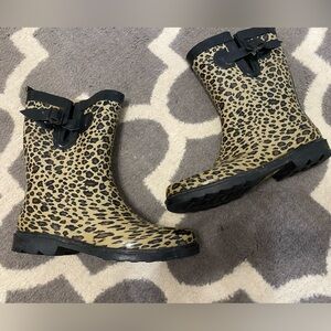 Capelli Cheetah Print Rain Boots
